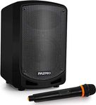 Pyle Portable Bluetooth PA Indoor Outdoor Karaoke Speaker Sound System w/Wireless Mic