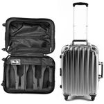 VinGardeValise Original Wine Suitcase by FlyWithWine, 10 Year Warranty, 5 Bottle Wine Travel Luggage, Airplane Carryon Size Luggage without Wine, Choice of Wine Professionals, Napa Designed, Silver,