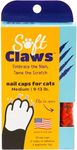 Soft Claws Feline Cat Nail Caps Take-Home Kit, Medium, Red