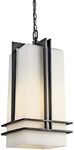 Kichler Lighting 49205BK Tremillo Light Outdoor Pendant, Black with Satin-Etched Cased Opal Glass by Kichler Lighting