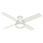 Hunter 59242 Contemporary Modern 52``Ceiling Fan from Dempsey Collection in White Finish,