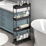 SAKA Slim Storage Cart,4 Tier Bathr