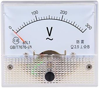 uxcell AC 0-300V Analog Panel Voltage Gauge Volt Meter 85L1 2.5% Error Margin