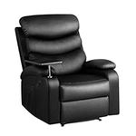Artiss Recliner Chair Black Leather