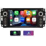 EagleNav Car Stereo [2GB+64GB] for Jeep Wrangler JK Compass Patriot/Chrysler/Dodge RAM Charger, 7 inch Touch Screen Android 13 Radio with Bluetooth GPS Wireless CarPlay Andriod Auto