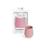 ezpz Tiny Cup (Blush) - 100% Silicone Training Cup for Infants - Designed by a Pediatric Feeding Specialist - 4 Months+