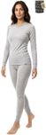 MERINNOVATION Merino Wool Base Layer Set for Women 100% Merino Wool Thermal Underwear Lightweight Long Sleeve