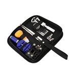 plastific Watch Repair Tool Kit Link Remover Spring Bar Band Pin Back Opener Screwdriver - Watch Repair Tool Kit with Carrying Case (13 Pieces Watch Repair Kit)