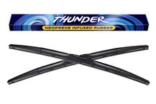 Spearhead THUNDER 24"+18" Hybrid Wiper Blades w/Neoprene Infused Rubber, Outwipes Silicone (Pair)