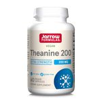 Jarrow Formulas, Theanine, 200mg, High Dose, 60 Vegan Capsules, Lab Tested, Gluten Free, Soy Free, Vegetarian, Non-GMO