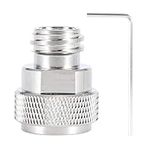 Ymiko Brass CO2 Adapter Replace Tank Canister Conversion for Sodastream (Silver)