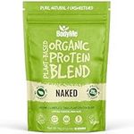 BodyMe Organic Vegan Protein Powder Blend, Naked Natural - Unsweetened, Low Carb, 3 Plant Based Vegan Protein Powder with 24g of Complete Protein, Gluten and GMO Free, 1kg | UK