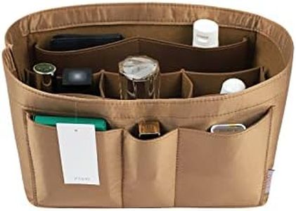 ZTUJO Purse Organizer Insert, Felt Bag Organizer For Handbag Purse Organizer,13 Colors, 6 Size (X-Large, Silky Brown)