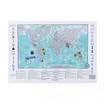 Scratch the World® children's activity adventure world map - scratch off the map and explore the world