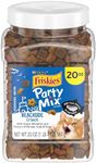 Party Mix Crunch Beachside Cat Treats 20 oz. Canister,Shrimp, Crab and Tuna Flavors,New