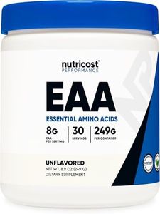 Nutricost EAA Powder 30 Servings (Unflavored) - Essential Amino Acids - Non-GMO, Gluten Free, Vegetarian Friendly