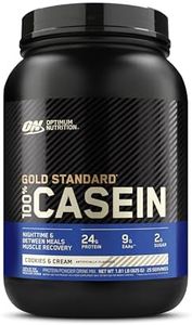 Optimum Nutrition Gold Standard 100% Casein Protein Powder, Cookies and Cream, 2 Pound