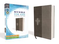 NIV, Bible for Kids, Leathersoft, Gray, Red Letter, Comfort Print: Thinline Edition