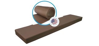 KidKusion Soft Seat Hearth Pad, Brown, Long