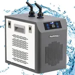 [New Upgrade] Poafamx Aquarium Chiller, 42gal 1/10 HP Water Chiller for Fish Tank Quiet Refrigeration Compressor Aquarium Cooler with Touch Screen Temperature Control for Axolotl Hydroponics Coral