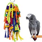 RANYPET Large and Small Parrot Chewing Toys - Parrot Cage Bite Toys Wooden Block Tearing Toys for Conures Cockatiels African Grey and Other Amazon Parrots