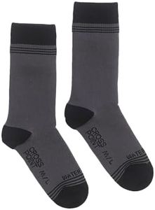Duschen Pass Wasserdicht Atmungsaktiv Wolle Crew Socken, Unisex, grau/schwarz