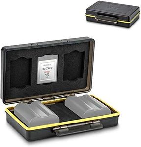 JJC Camera Battery Storage Case and XQD CFexpress Type B Card Holder for Nikon EN-EL15 EN-EL15a EN-EL15b EN-EL14 on Nikon Z9 Z7 Z6 D780 D850 D810 D7500 D7200 D5600 D5300