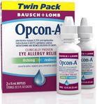 Opcon-A Allergy Eye Drops, Antihistamine and Redness Relief for Itchy, Red Eyes, Soothes Irritation from Pollen, Ragweed, Grass, Animal Hair and Dander Clinically Proven Formula, 0.5 Fl Oz (Pack of 2)