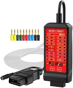 WOYO CTB007 27 inch 12V/24V OBD2 Breakout Box with 27 inch OBD 2 Extension Cable, CAN Tester Box for 16 Pin Digital Voltage Inspection Tool,Automotive OBD 2 Diagnostic Tool DLC Communication Detector