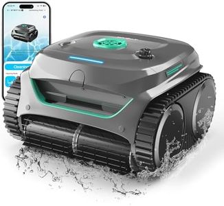 WYBOT C2 Cordless Robotic Pool Cleaner, Automatic Pool Vacumm with 180mins Runtime, Wall and Waterline Cleaning, Dual Filtration, for Inground Pools up to 2152 Sq.ft