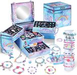 FUNSENLY 2000pcs Charm Beads Bracelet Making Kit for Girls, Jewelry Making Kit for Girls 4-6 8-12, Valentines Day Gift for Kids Girls, Arts and Crafts Girls Toys for Kids Age 4-8 8-12