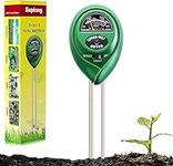 Suplong 3-in-1 Soil Moisture Meter, Upgraded Stainless Steel Probe Soil pH/Light/Moisture Meter for Plants, Soil Tester for Garden, Farm, Lawn, Indoor & Outdoor (No Battery Needed)(Green)