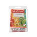 Scentsationals Sugar High 2.5 oz Fragrant Wax Melts - 6 Scented Wax Cubes, Red