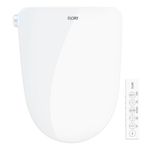 R FLORY FDB681 Ultra-Thin Intelligent Bidet Seat Electronic Smart Bidet Heated Toilet Seat Self-Cleaning Nozzle LED Night Light Warm Seat Water with Dryer