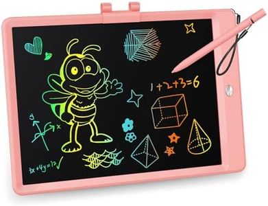 LCD Writing Tablet 10 Inch,Kids Drawing Tablet,Electronic Drawing Tablet, Doodle Board Toddler, Drawing Pad Toys for Boys Girls, Educational Learning Toy Travel Games (Pink)