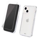 CASE-MATE - Tough Series - Protection Pack - Case and Screen Protector for iPhone 13 - Slim - 10 ft Drop Protection - 6.1 Inch - Clear