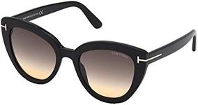 Tom Ford IZZI FT 0845 Shiny Black/Dark Grey Shaded 53/21/140 women Sunglasses