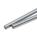 ReliaBot 2PCs 8mm x 410mm (.315 x 16.14 inches) Case Hardened Chrome Plated Linear Motion Rod Shaft Guide - Metric h8 Tolerance