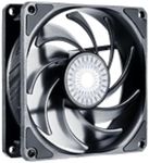 Cooler Master SickleFlow 92 Case & Cooling Fan - 92 mm, Improved Air Balance Blades, 40 CFM, 1.8 mmH2O, 6 to 25 dBA - Black