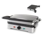 Starfrit Heritage The Rock Panini Press - Rock.Tec Non-Stick Removable Plates - Opens 180 Degrees - Adjustable Temperate Control - 1200W