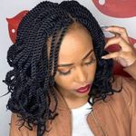 Mscat 10 Inch Senegalese Twist Crochet Hair with Wavy Curly Ends 8 Packs Short Pre Looped Black Twist Synthetic Crochet Braids for Women Girl Kids 1B#