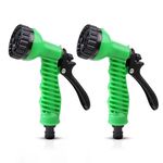ROOTS & LEAF Garden Spray Gun – 7 Adjustable Water Patterns | Hands-Free Operation with Labor-Saving Clip | Water Flow Control | For Car Washing, Pet Cleaning, Garden Watering - Pack of 2
