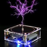 Musical Tesla Coil, Bluetooth Music Tesla Coil, Touchable Artificial Lightning Spark Gap Arc Generator, Wireless Transmission Experiment Model, Science Teaching Experiment Tool Desktop Toy (B)