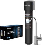 Waterdrop 15UB Under Sink Water Filter, Under Sink Water Filtration System for 2 Years, NSF/ANSI 42 Certified, Reduces PFAS, PFOA/PFOS, Lead, Under Sink Water Filter with Faucet, 16K Gallons