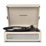 Crosley Voyager Portable Turntable - Bluetooth Record Player, 3-Speed Suitcase Vinyl Player, Home Turntables for Vinyl Records, Built in Stereo Speakers & Bluetooth Receiver, AUX Input, Dune