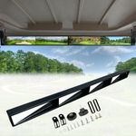 WLOOD Golf Cart Mirror,Universal 4 Panel Mirror fits Golf Carts EZGO, Club CAR ，Yamaha（Rear View Mirror ）