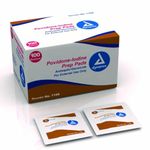 Dynarex Povidone-Iodine Prep Pads - Pack of 100 Pads