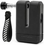 Hiplok MD1000 Anti-Angle Grinder Motorcycle Disc Lock (All Black) | High Security Disc Brake Lock with 3 Replaceable Keys | Resists Angle Grinder Attacks | Sold Secure Diamond & Art 4 Star Rated