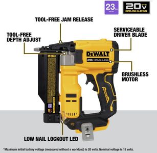 DEWALT 20V Atomic Pin Nailer – Cordless Finish Nailing Tool