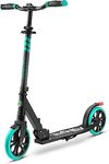 SereneLife Foldable Kick Scooter - Stand Kick Scooter for Teens and Adults with Rubber Grip at Tip, Alloy Deck, Adjustable T-Bar Handlebar Height, Smooth Gliding Wheels, Easy Maneuvering